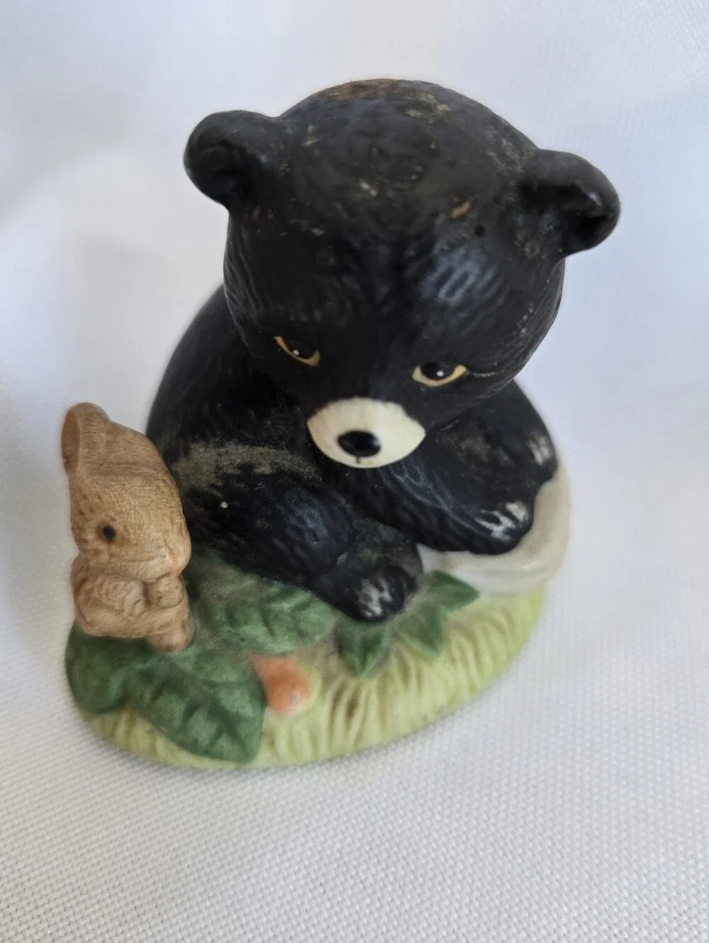 Vintage Homco 1418 Forest Friends Bisque Figurines Set of 3